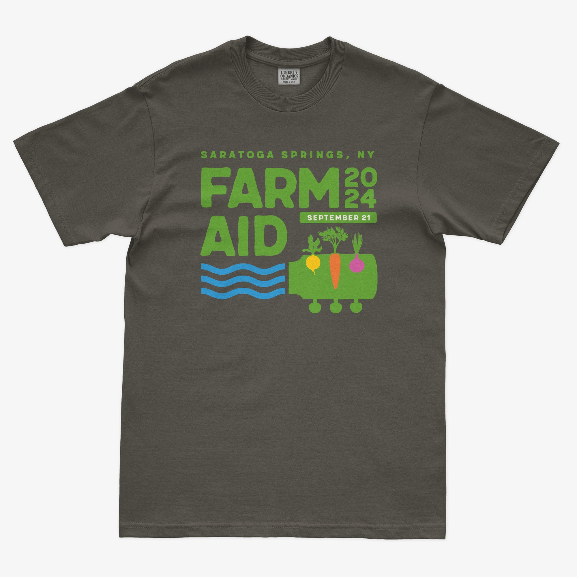 Farm Aid 2024 Festival Logo Tee – Charcoal