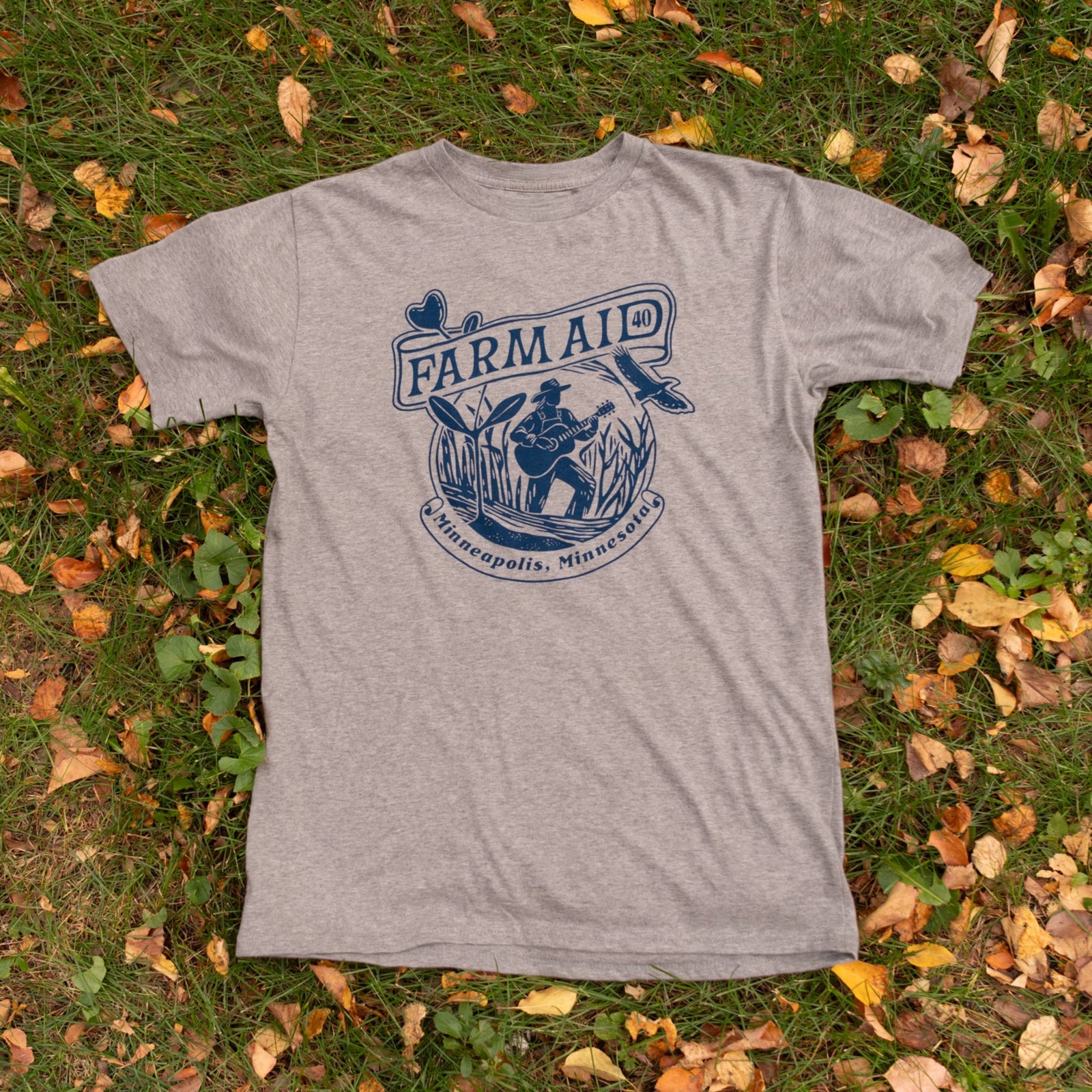 Farm Aid 40 Rice Harvester Organic Tee
