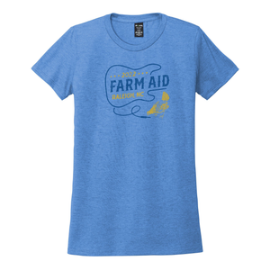 Farm Aid 2022 Women's Chicken Cord Tee – Azure Blue