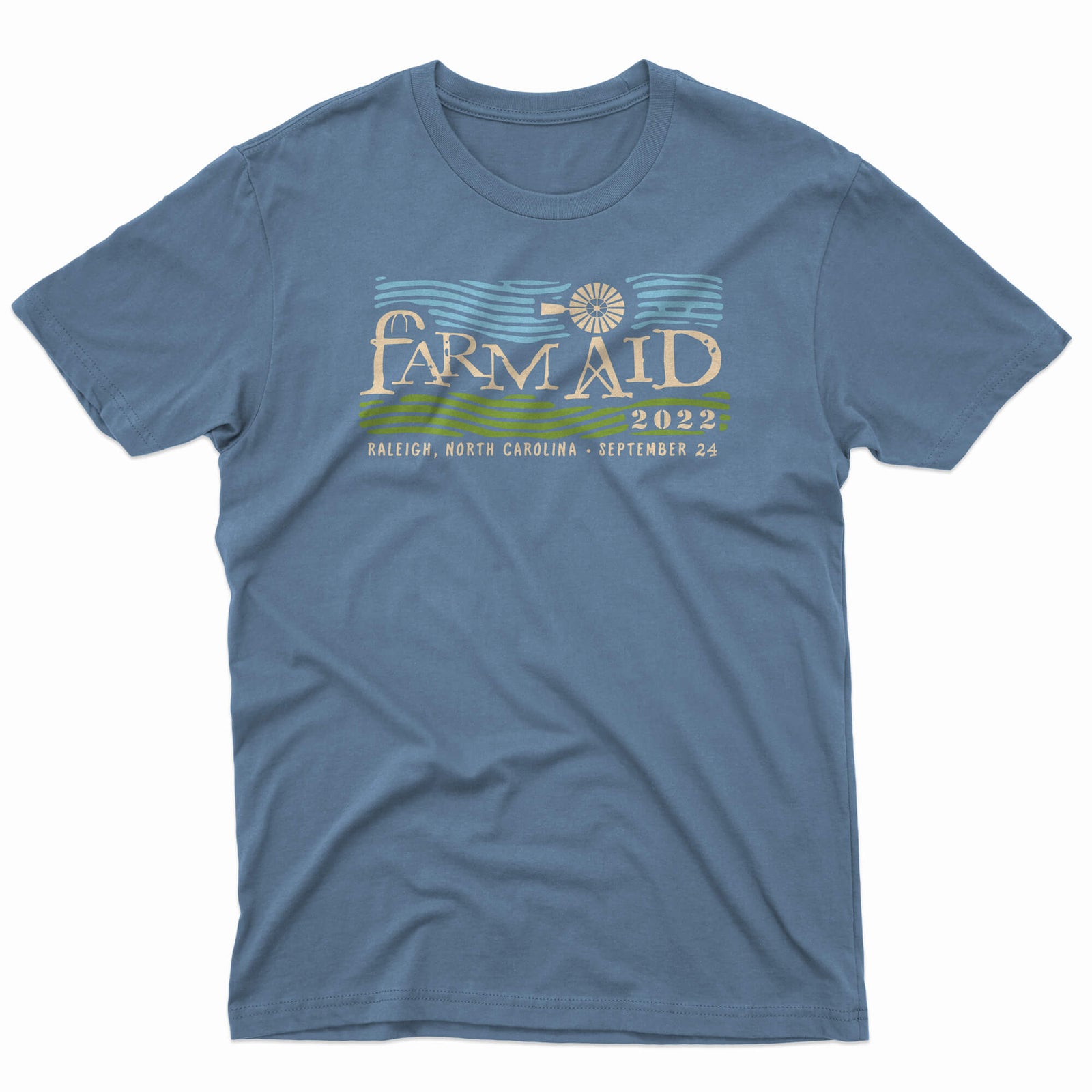 Farm Aid 2022 Windmill Tee – Indigo