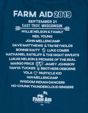 Farm Aid 2019 Blue Sunrise Long Sleeve Tee (Unisex)