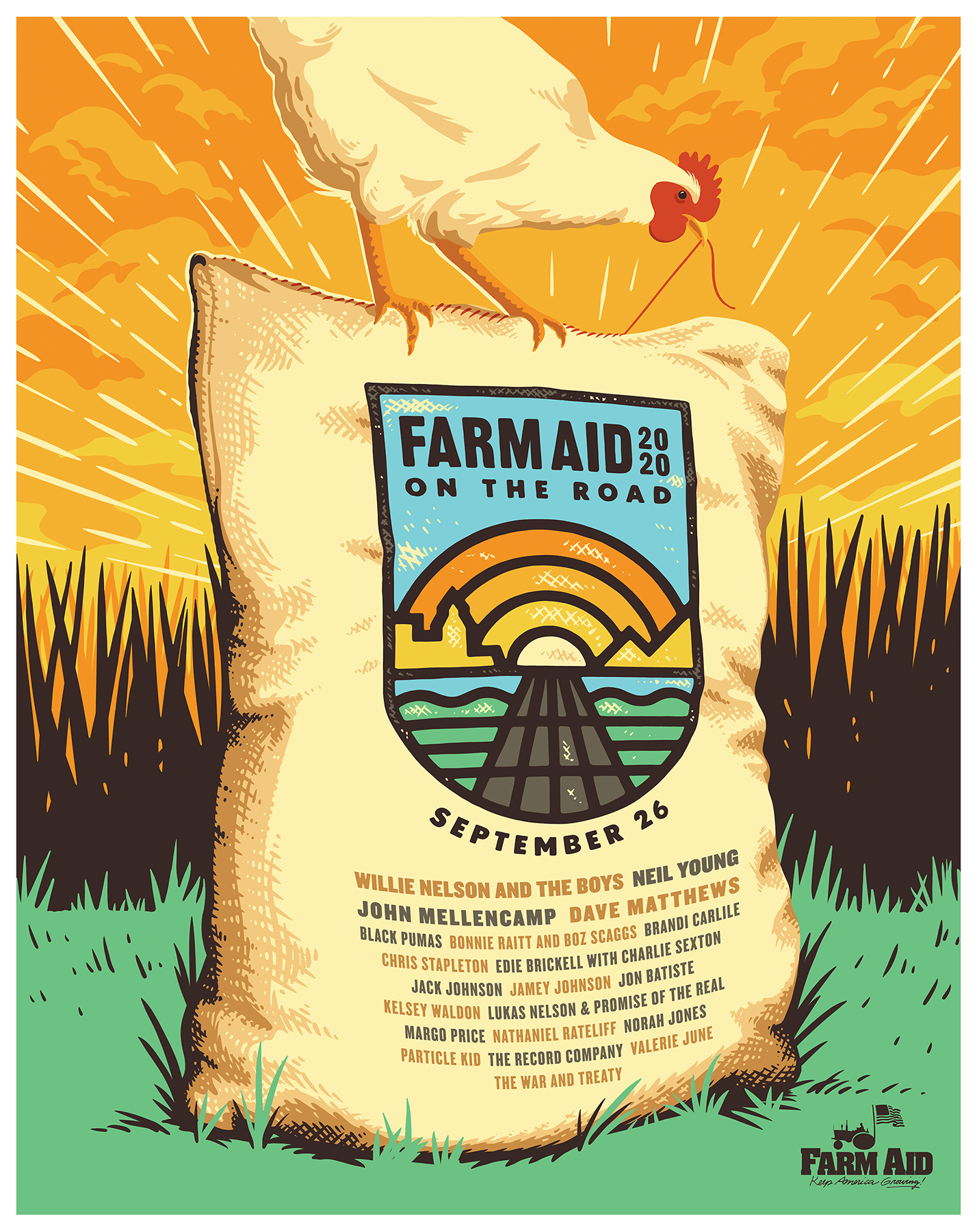 Farm Aid 2020 Festival Poster